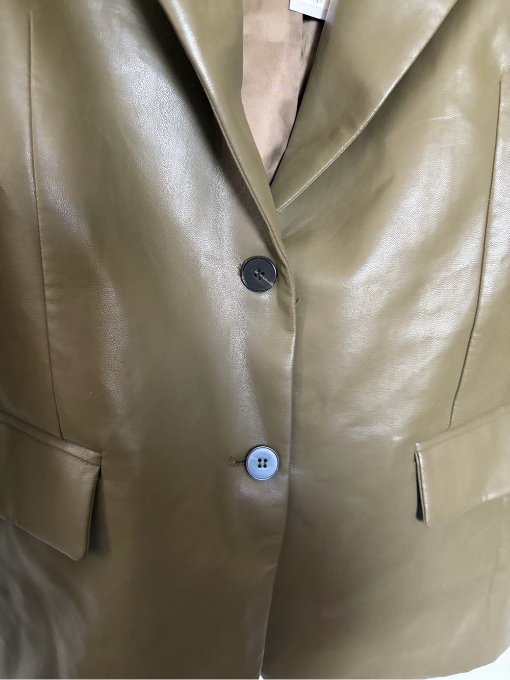 NWT Dynamite Oversized Faux Leather Blazer - XXS/XS - Picture 9 of 12
